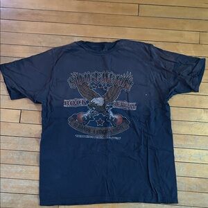 EUC Southern Rock Dark Gray Graphic Tee
